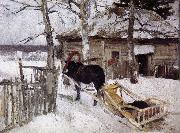 Konstantin Korovin Winter oil painting on canvas